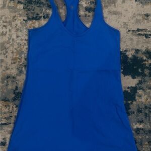 Lululemon Athletica Blue Fitted Sleeveless Tank Top